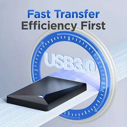 Slim Portable External USB Hard Drive Storage Device