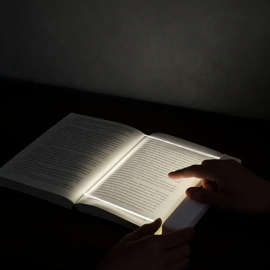 Slim USB Rechargeable LED Reading Light for Books