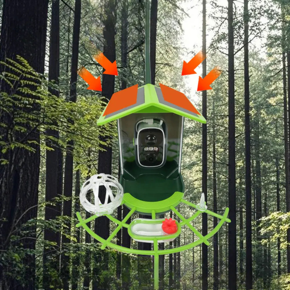 Smart HD Outdoor Bird Feeder with App-Controlled Camera