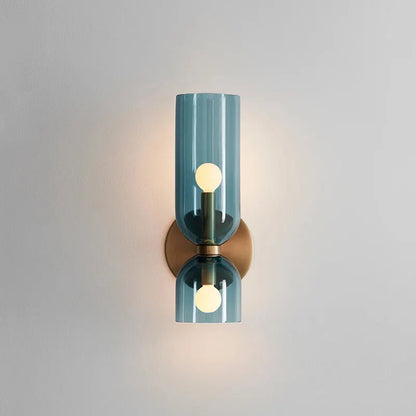Smoked Glass Tube Wall Sconce | Nordic Design Lighting