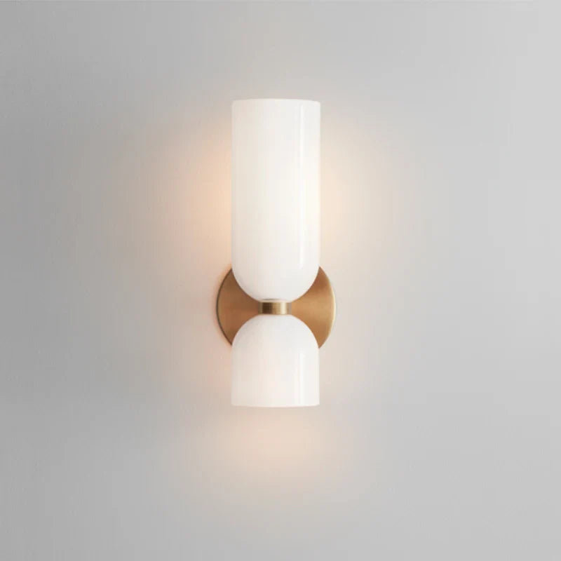 Smoked Glass Tube Wall Sconce | Nordic Design Lighting