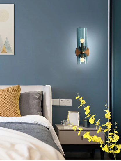 Smoked Glass Tube Wall Sconce | Nordic Design Lighting