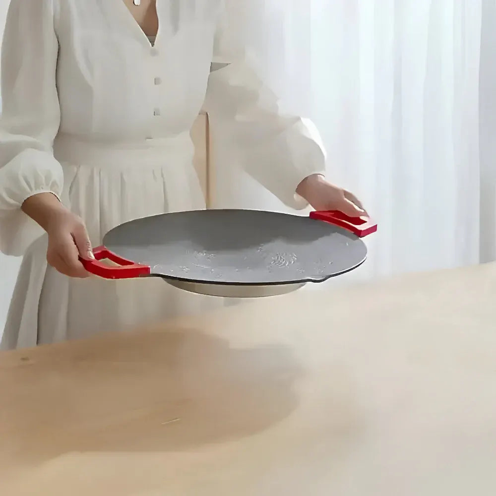 Smokeless Cast Iron Indoor Griddle for Grilling