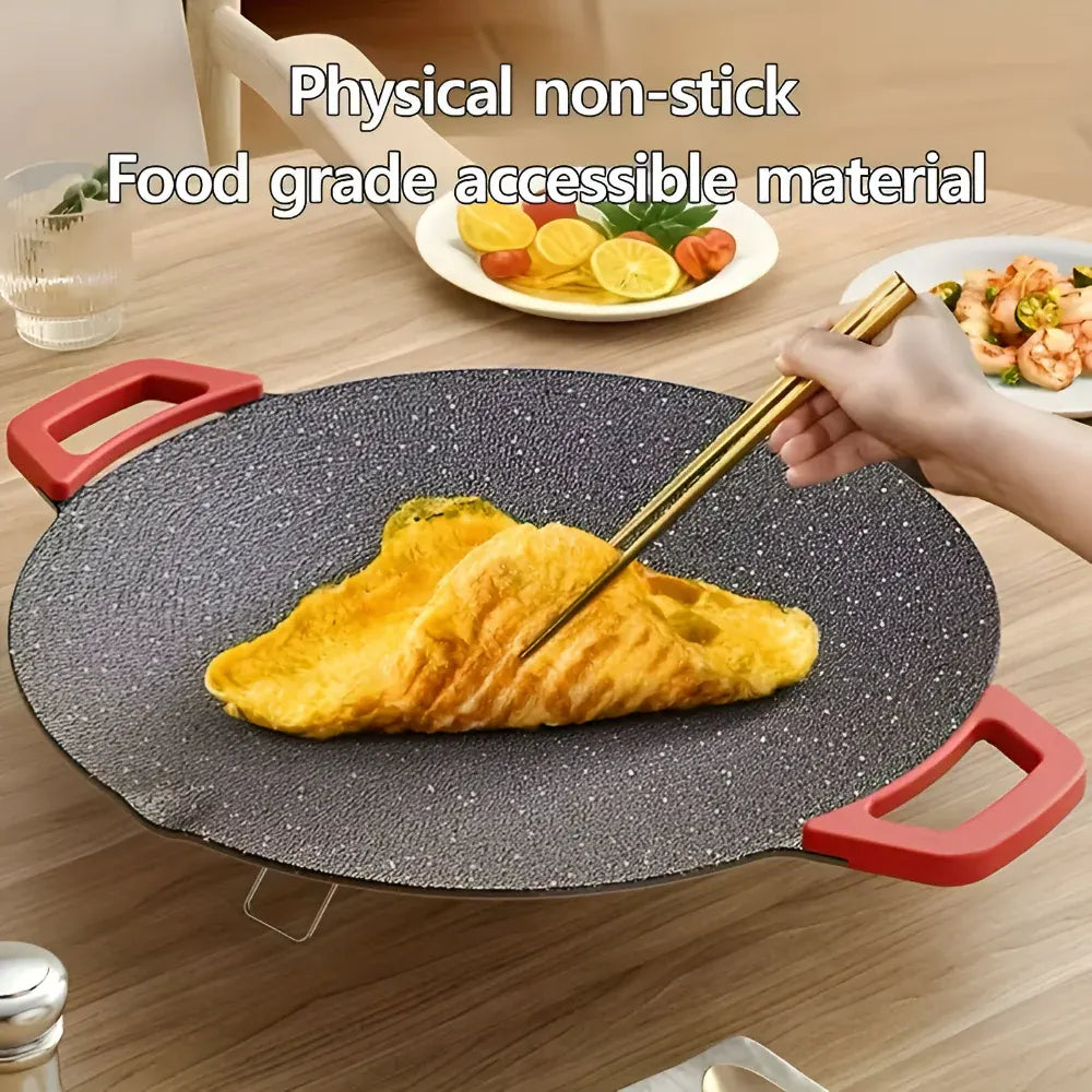 Smokeless Cast Iron Indoor Griddle for Grilling