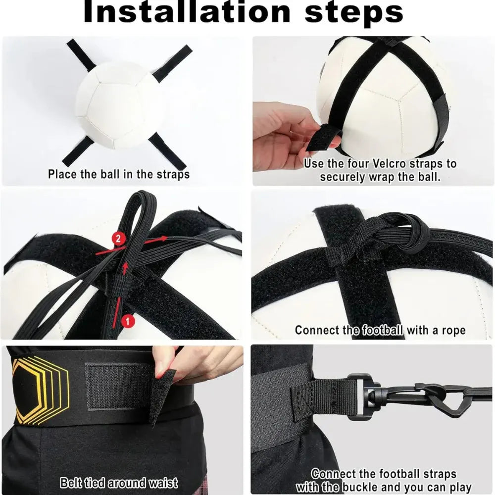 Soccer Training Belt with Adjustable Waist Strap for Ball Control Practice