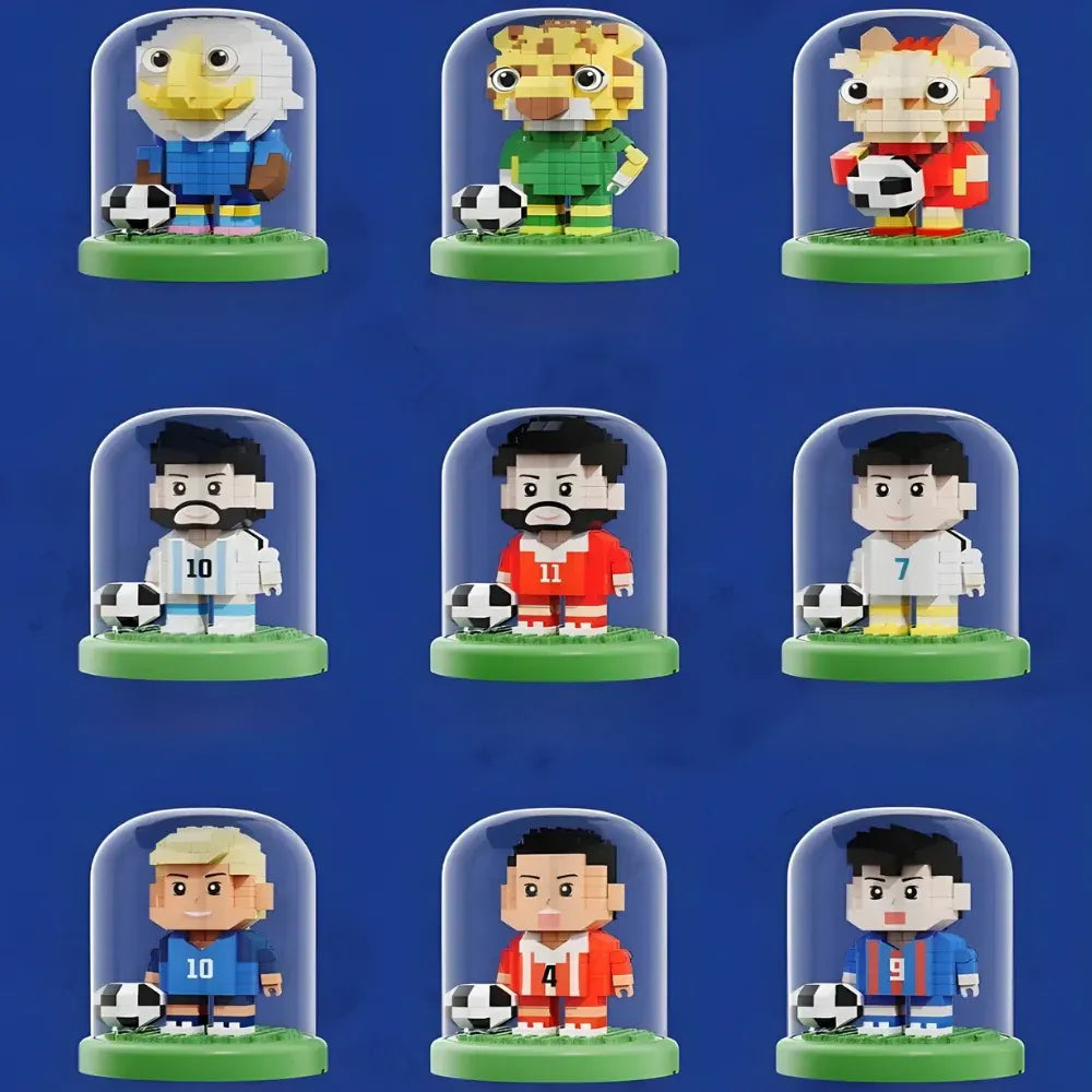 Soccer World Cup Building Block Set - Small Plastic Toy Construction Kit