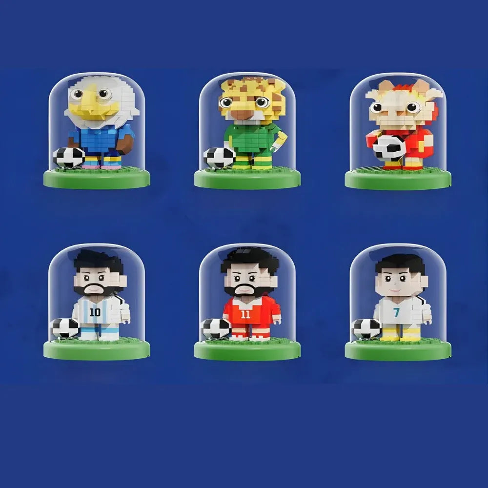 Soccer World Cup Building Block Set - Small Plastic Toy Construction Kit