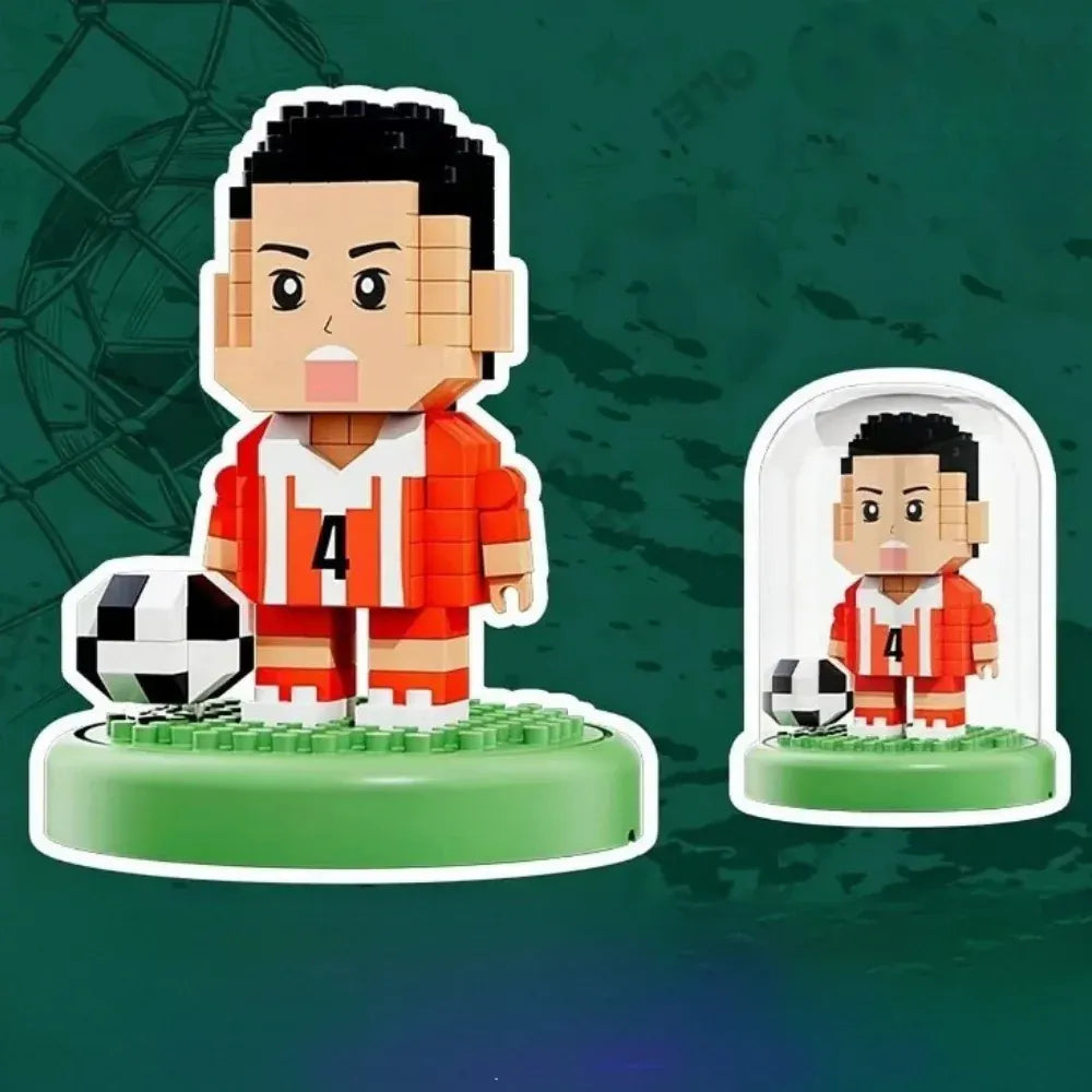Soccer World Cup Building Block Set - Small Plastic Toy Construction Kit