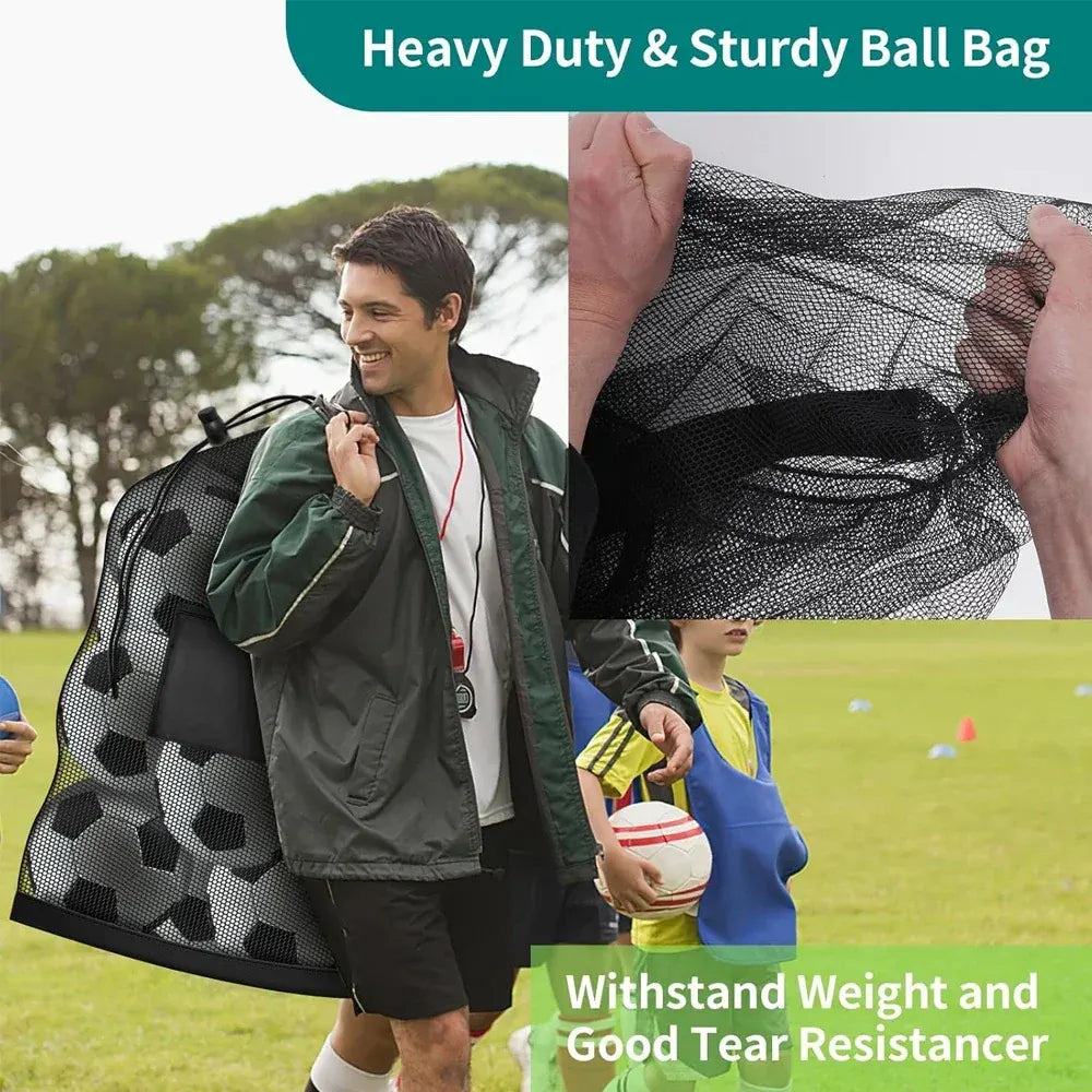 Soccer World Cup Drawstring Mesh Sports Gear Backpack