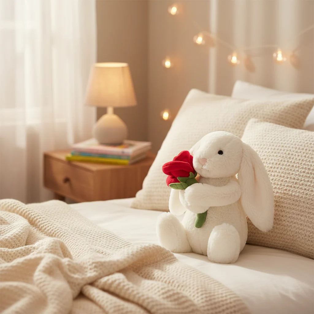 Soft Bunny Plush Stuffed Animal Toy - Cute Rabbit Gift Doll