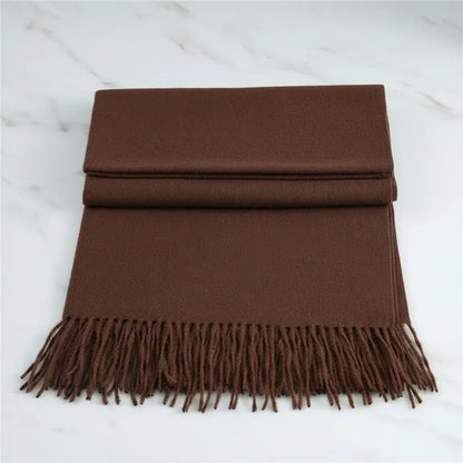 Soft Cashmere Winter Scarf - Warm Cozy Texture