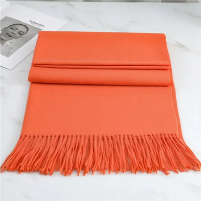 Soft Cashmere Winter Scarf - Warm Cozy Texture