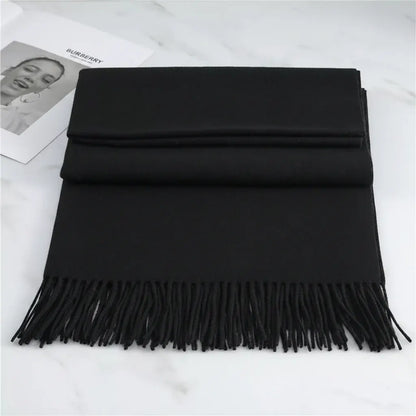 Soft Cashmere Winter Scarf - Warm Cozy Texture