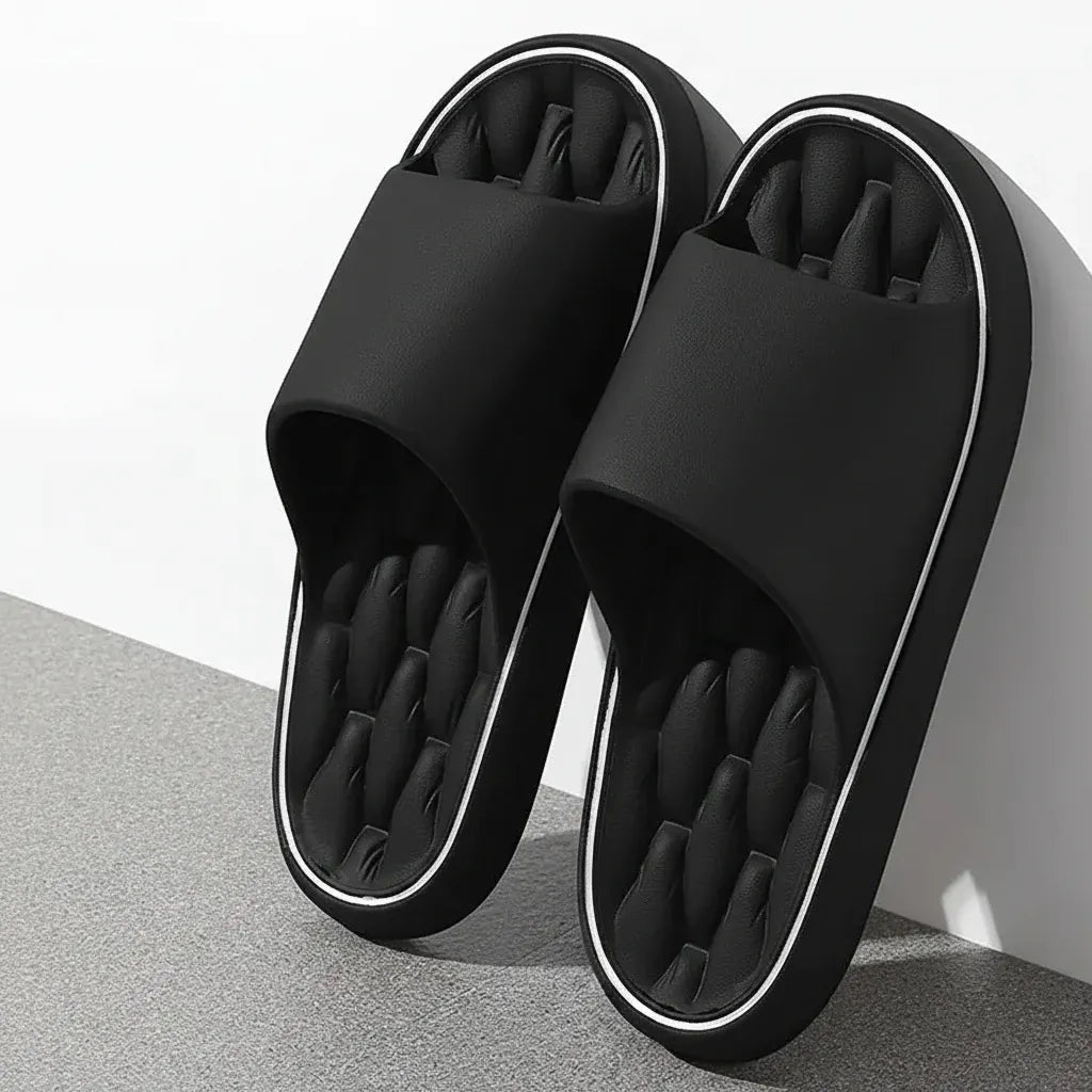 Soft Cushioned Pillow Slides - Slip-On Summer Sandals for Comfort