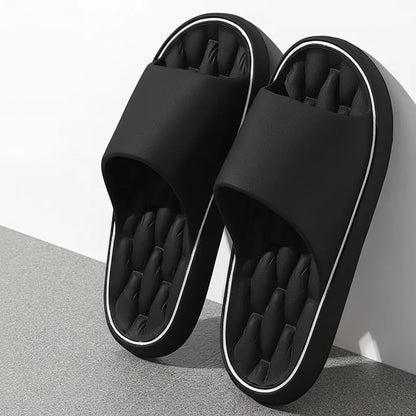 Soft Cushioned Pillow Slides - Slip-On Summer Sandals for Comfort