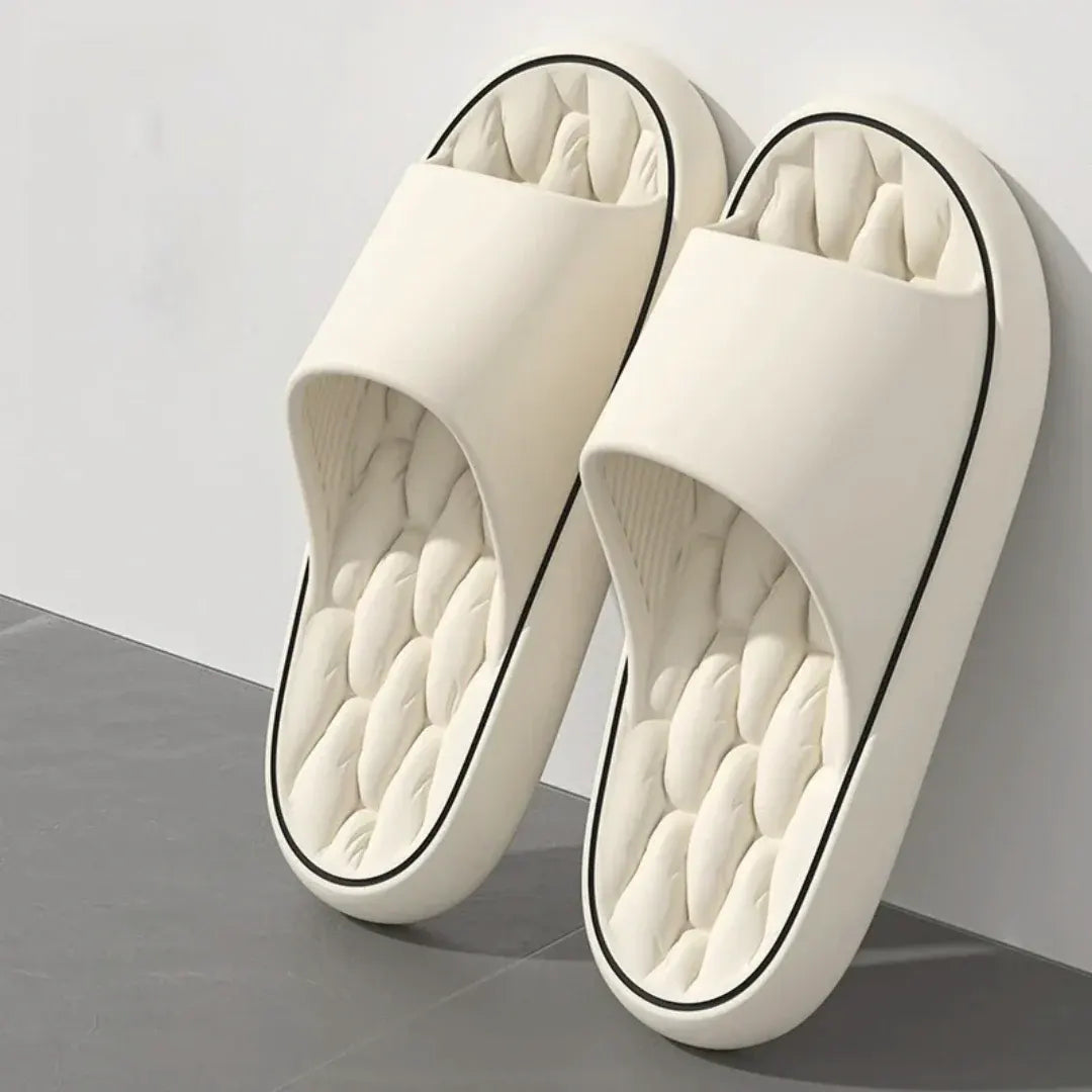 Soft Cushioned Pillow Slides - Slip-On Summer Sandals for Comfort