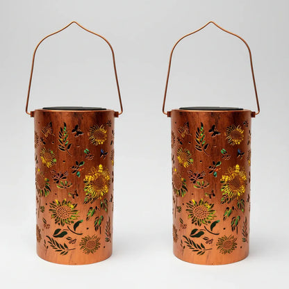 Solar-Powered Decorative Garden Lantern for Outdoor Lighting