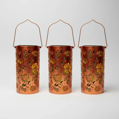 Solar-Powered Decorative Garden Lantern for Outdoor Lighting