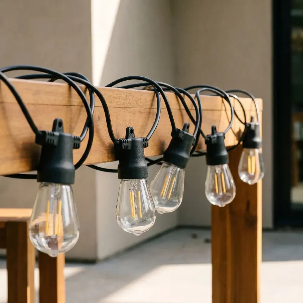 Solar-Powered Decorative Outdoor String Lights
