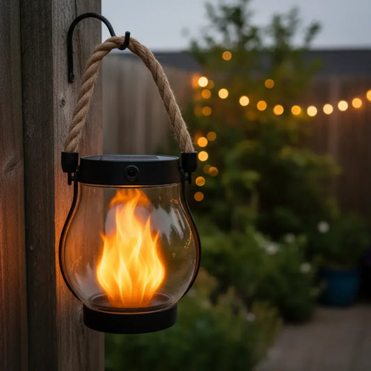 Solar Powered Halloween Outdoor Hanging Lantern Light
