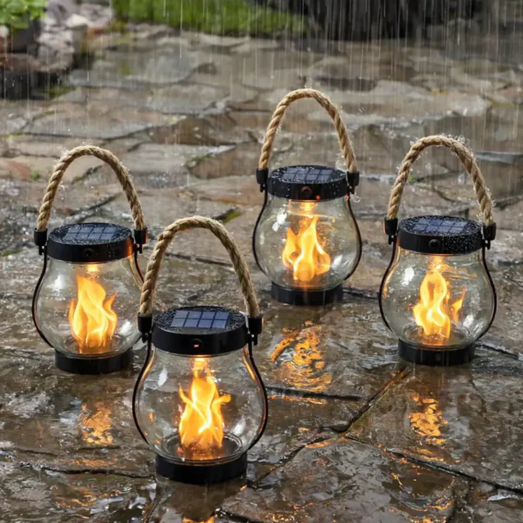 Solar Powered Halloween Outdoor Hanging Lantern Light