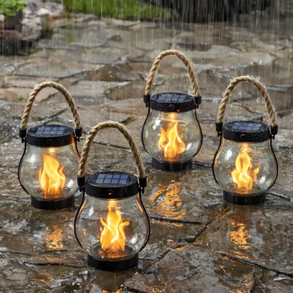 Solar Powered Halloween Outdoor Hanging Lantern Light