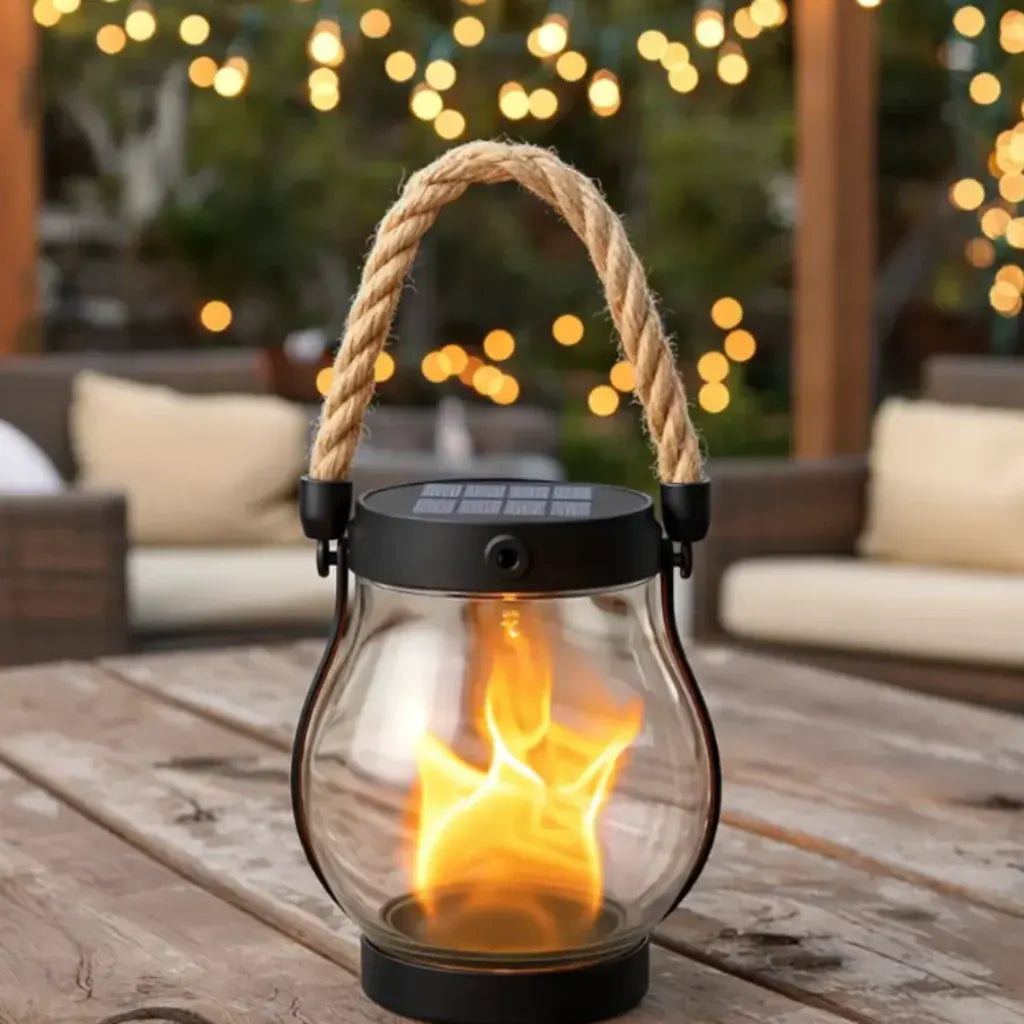 Solar Powered Halloween Outdoor Hanging Lantern Light