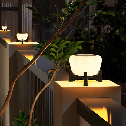 Solar-Powered LED Pathway Landing Light for Outdoor Use