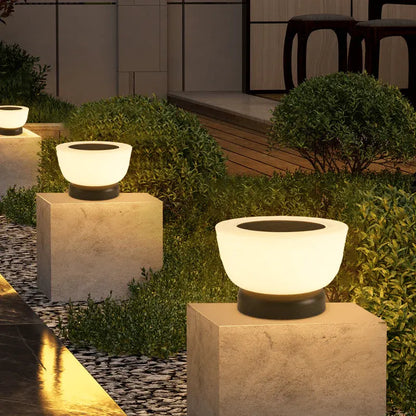 Solar-Powered LED Pathway Landing Light for Outdoor Use