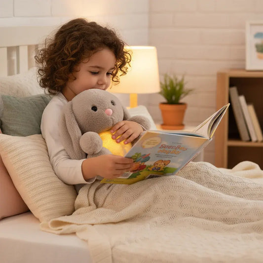 Soothing Breathing Plush Bunny for Kids & Adults Relaxation