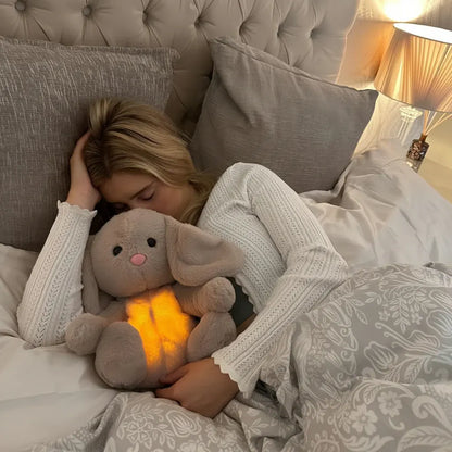 Soothing Breathing Plush Bunny for Kids & Adults Relaxation