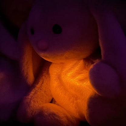 Soothing Breathing Plush Bunny for Kids & Adults Relaxation
