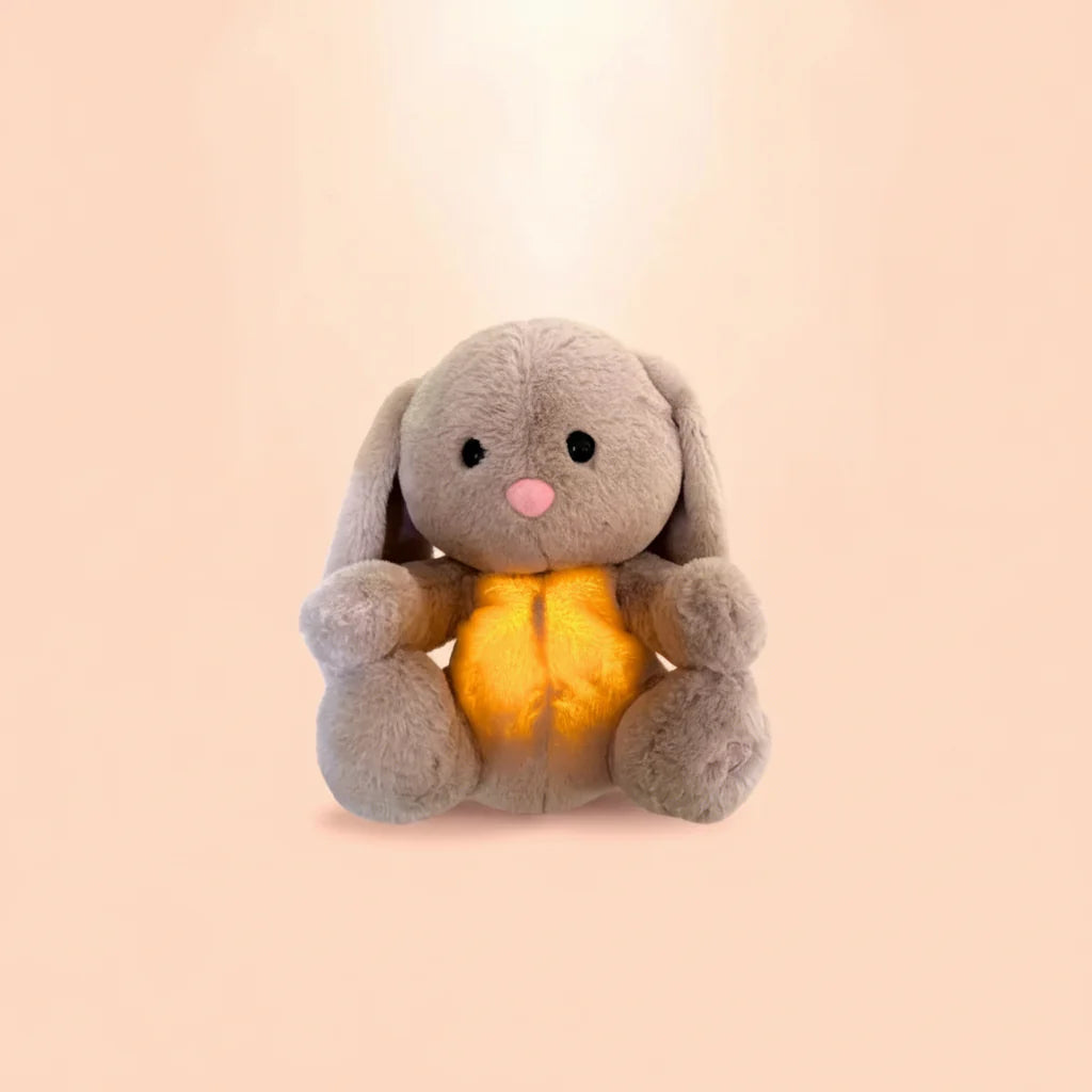 Soothing Breathing Plush Bunny for Kids & Adults Relaxation