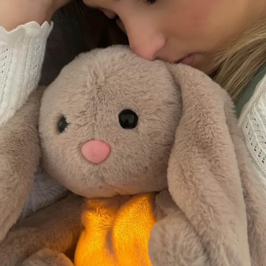 Soothing Breathing Plush Bunny for Kids & Adults Relaxation