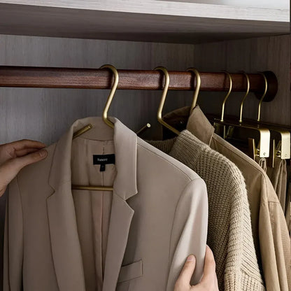 Space-Saving Heavy Duty Clothing Hanger Set for Women's Wardrobe Organization