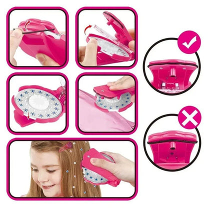 Sparkling Hair Stapler Shiny Fun Styling Accessory