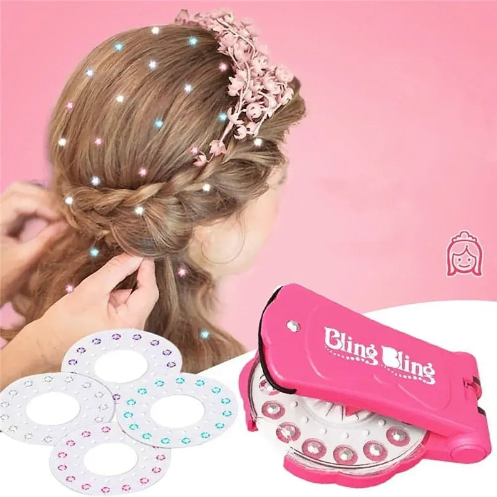 Sparkling Hair Stapler Shiny Fun Styling Accessory