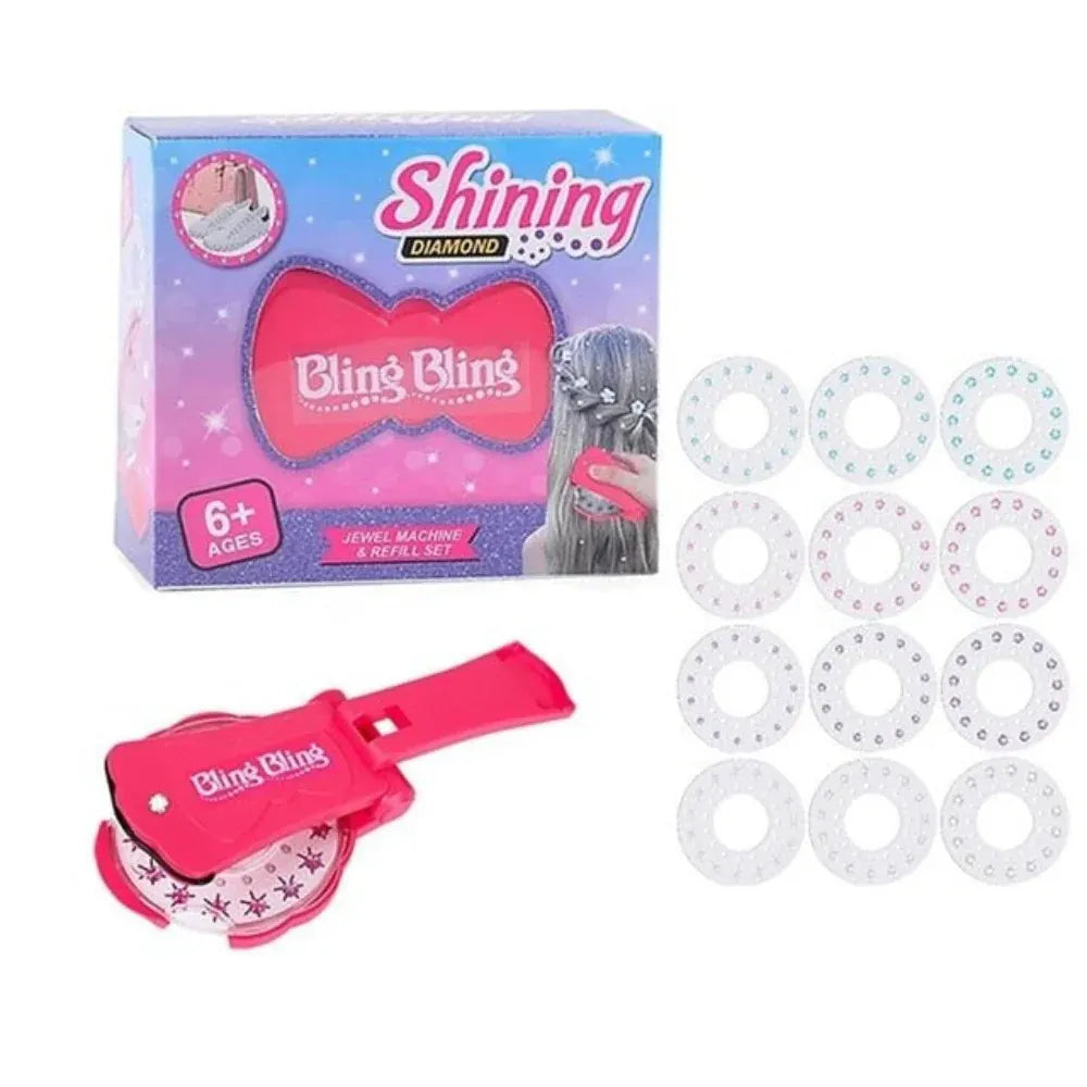 Sparkling Hair Stapler Shiny Fun Styling Accessory