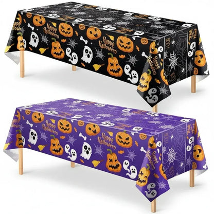 Spiderweb Print Halloween Party Tablecloth Decor