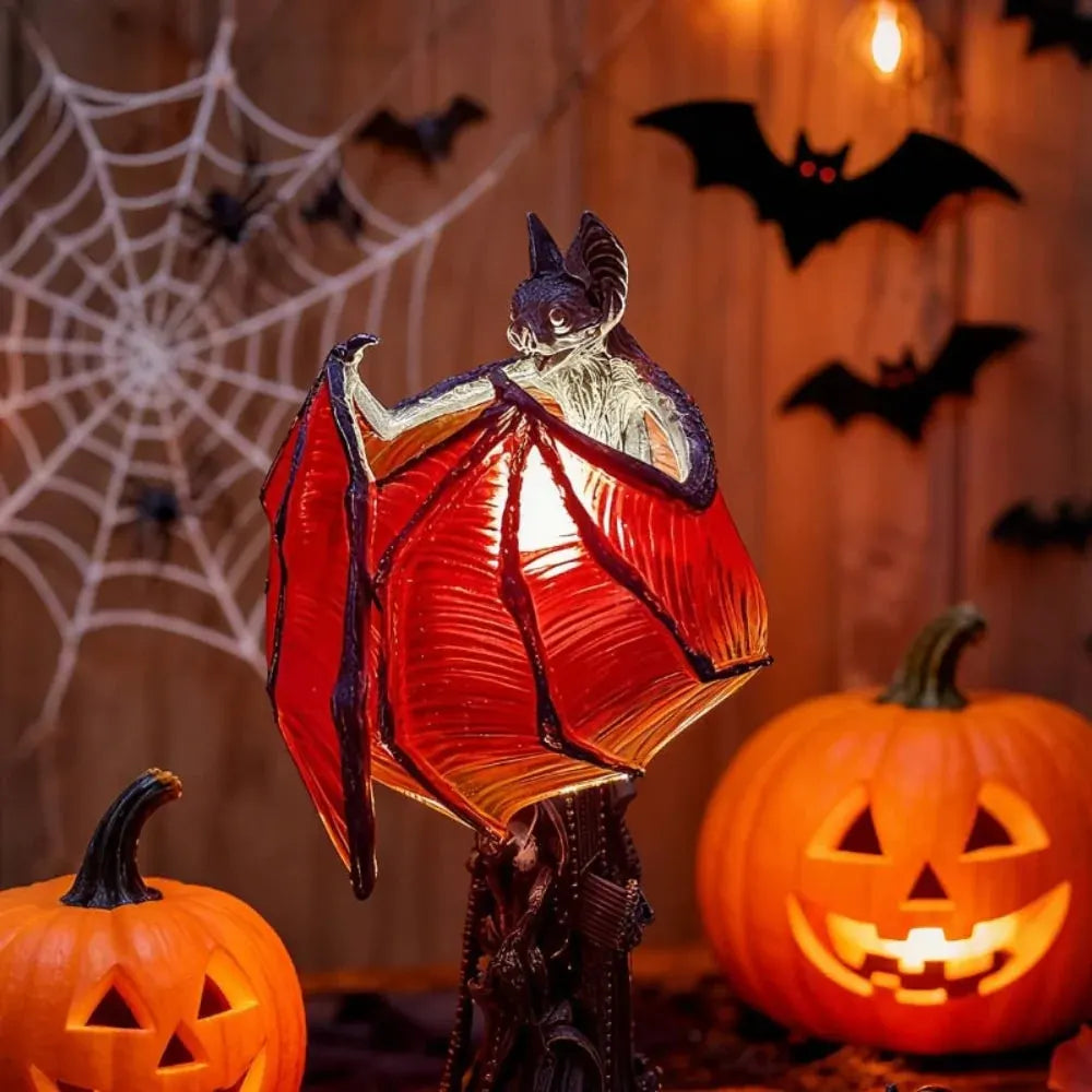Spooky Bat Accent Lamp for Halloween Home Decor