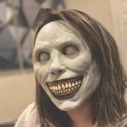 Spooky Demon Hooded Mask for Halloween Cosplay Costume Party