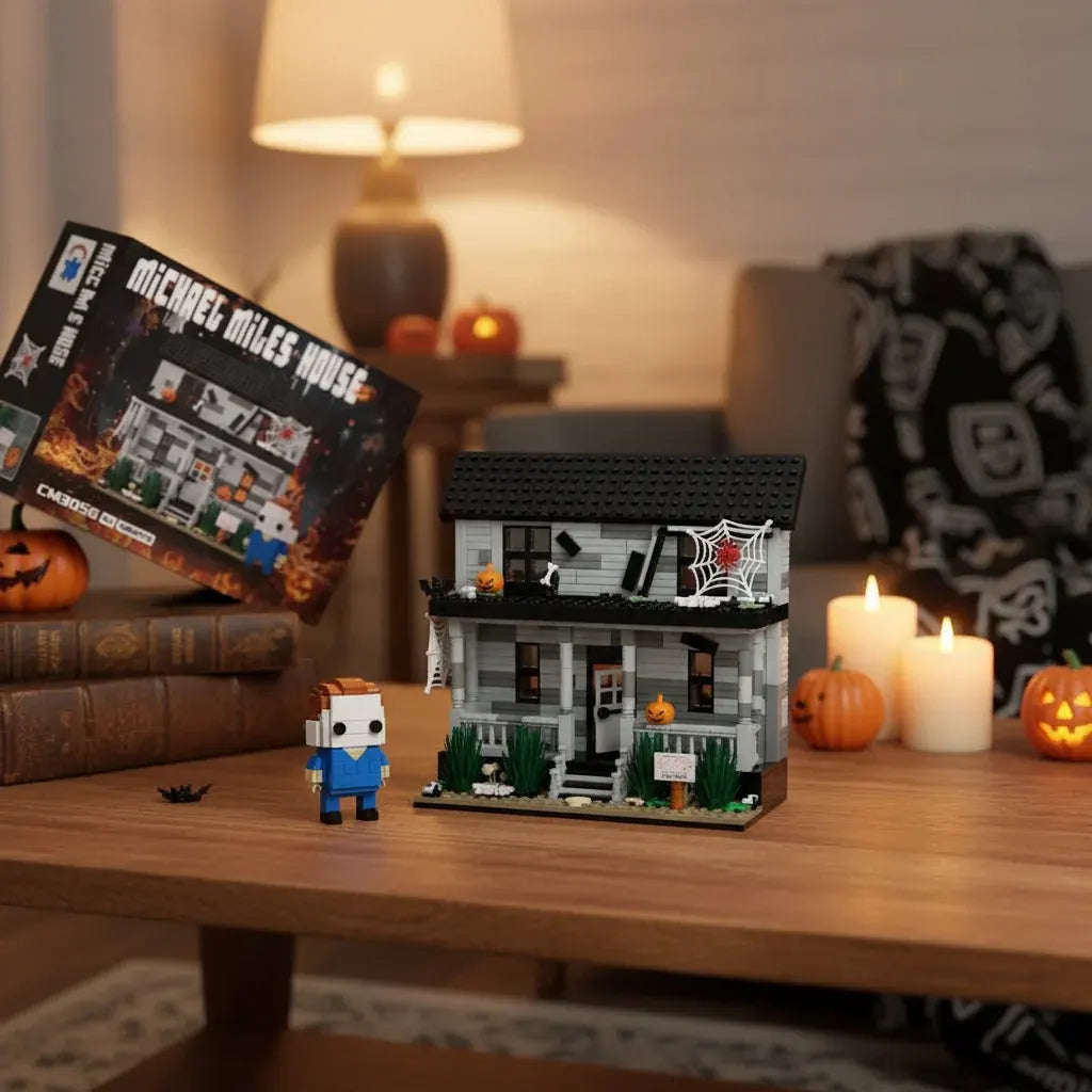 Spooky Ghost House Halloween Building Playset Kit