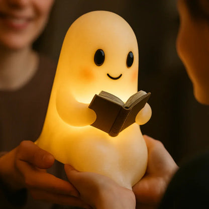 Spooky Ghost LED Bedside Table Lamp with Warm Night Light