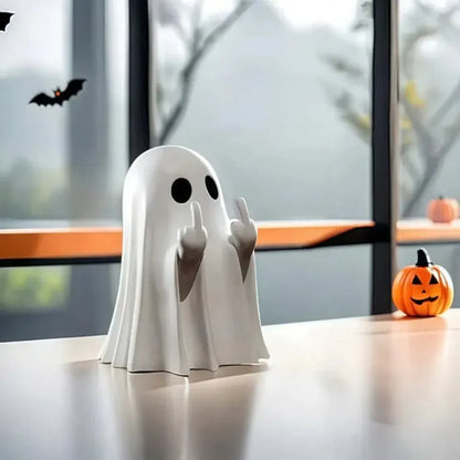 Spooky Ghost Statue Halloween Accent Table Decor