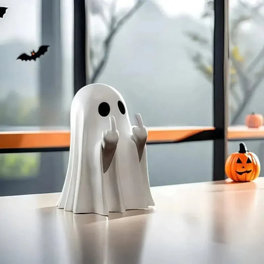 Spooky Ghost Statue Halloween Accent Table Decor
