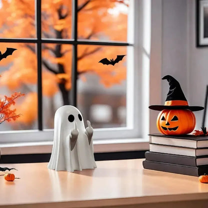 Spooky Ghost Statue Halloween Accent Table Decor