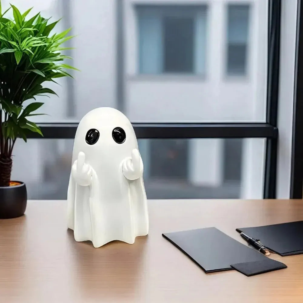 Spooky Ghost Statue Halloween Accent Table Decor