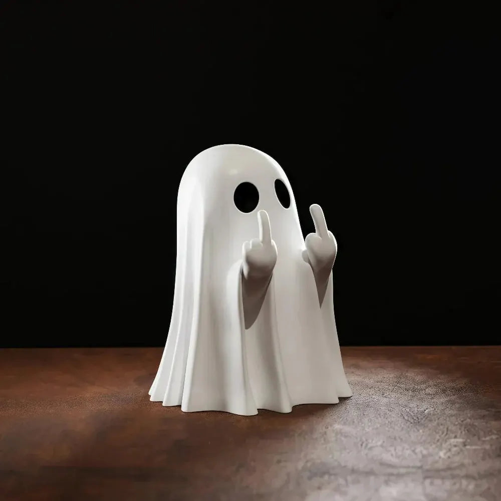 Spooky Ghost Statue Halloween Accent Table Decor