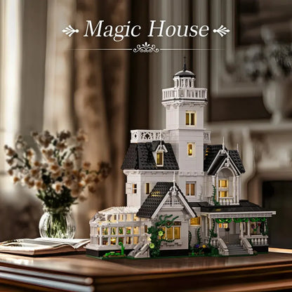 Spooky Haunted Mansion Brick Building Blocks Set Model