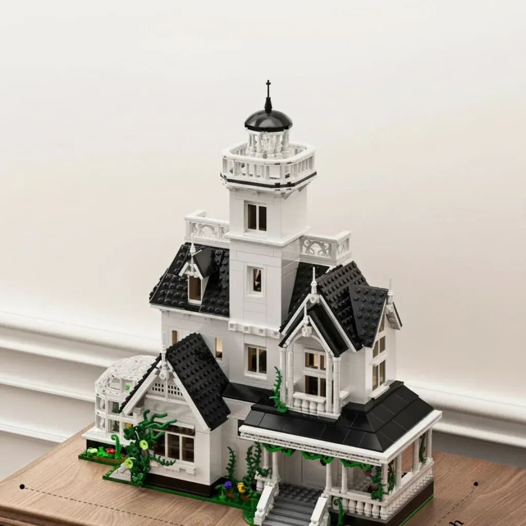 Spooky Haunted Mansion Brick Building Blocks Set Model